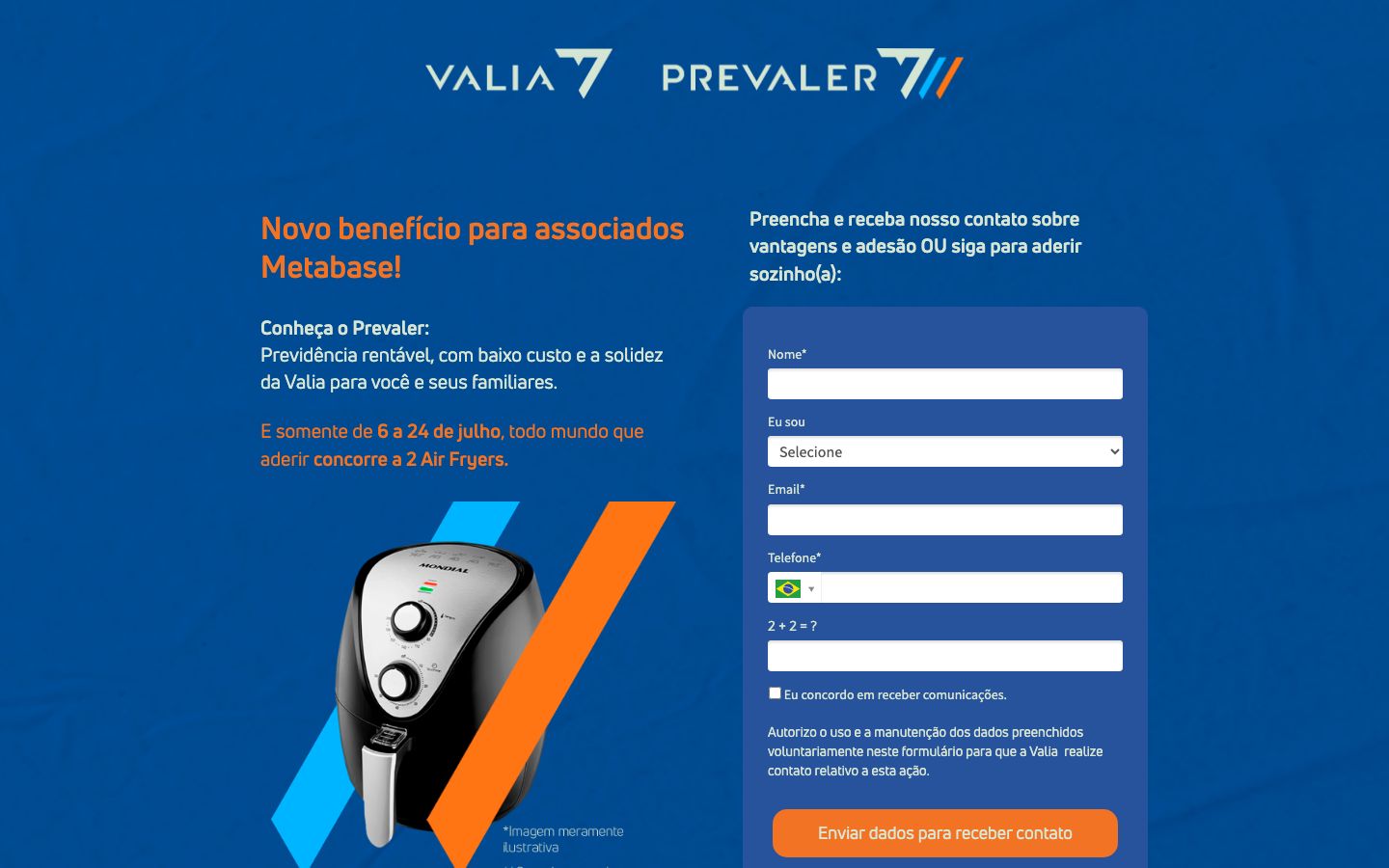 Landing page Metabase